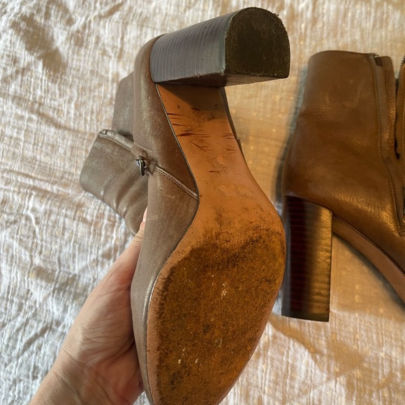 Coach Brown Leather Ankle Boots - Picture 8 of 12